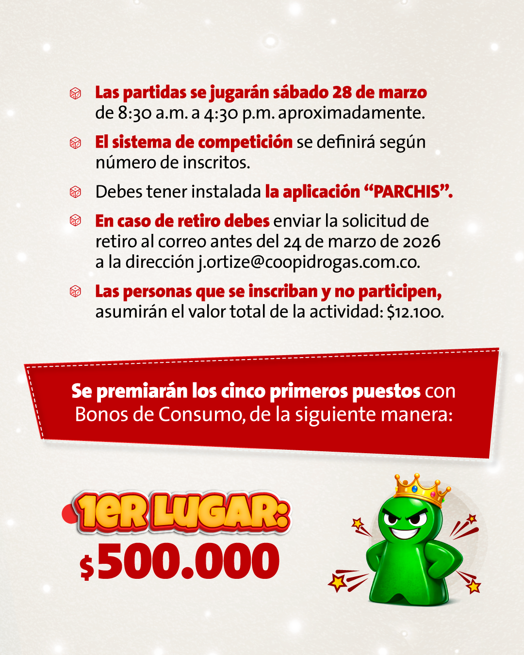 3 Torneo de Parchis 2026