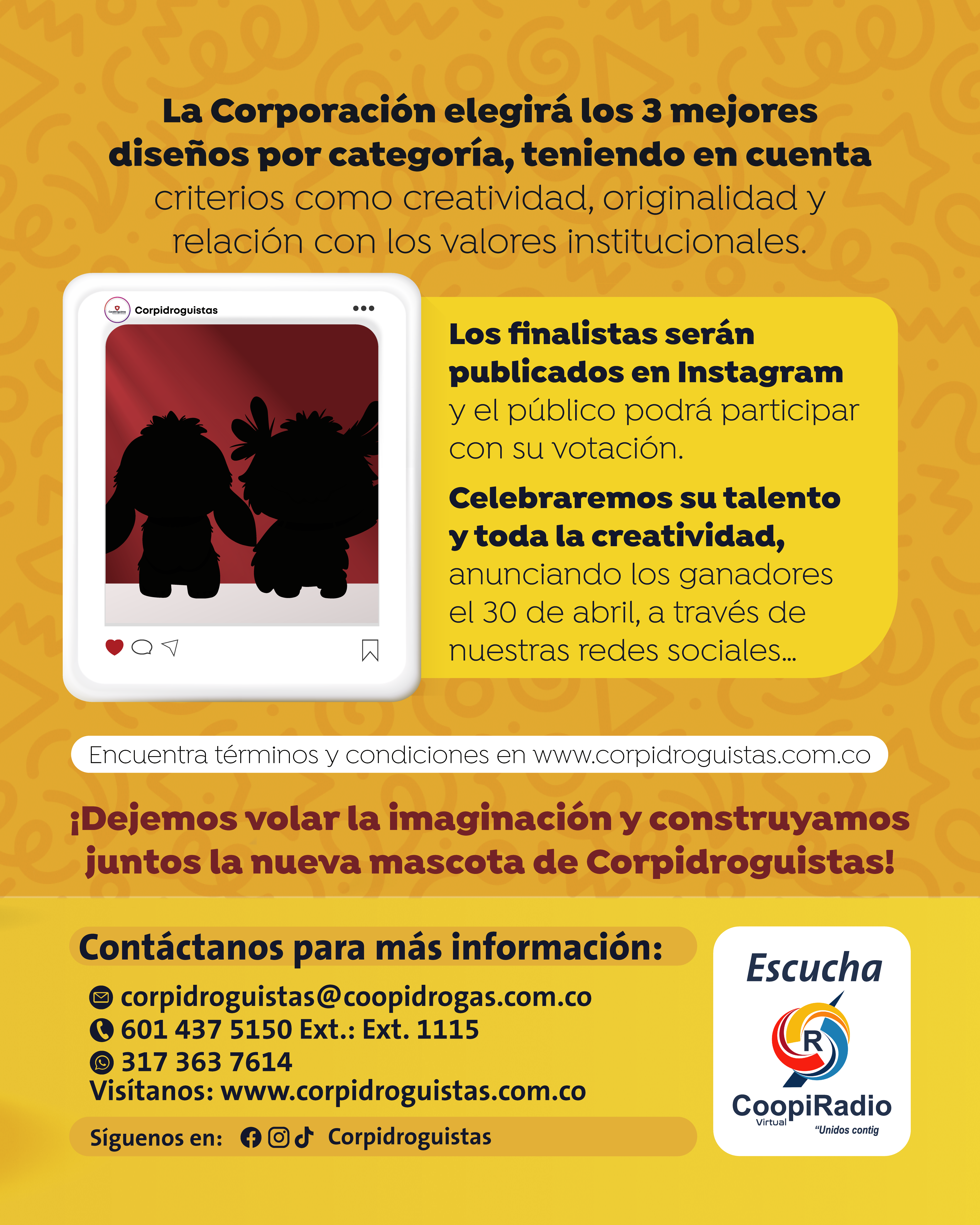 3 - Creemos juntos la mascota Corpidroguistas