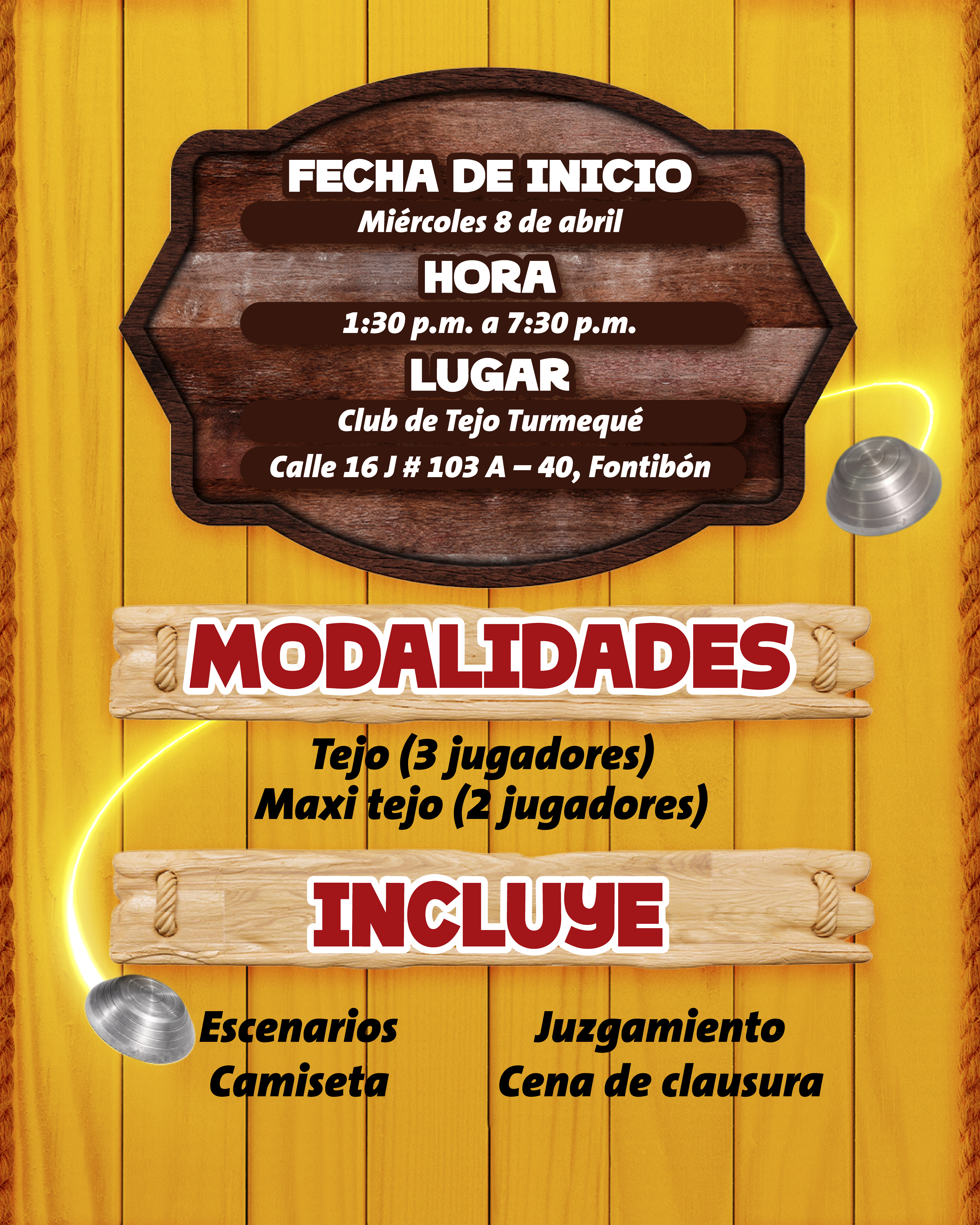 2 Torneo de Tejo Masculino