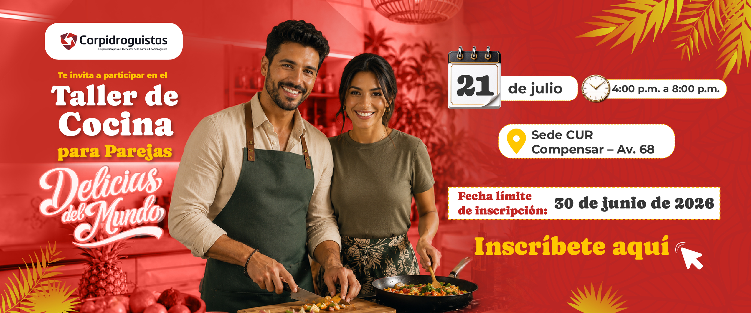 Taller de Cocina en Parejas
